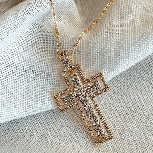 Radiant Cross Necklace