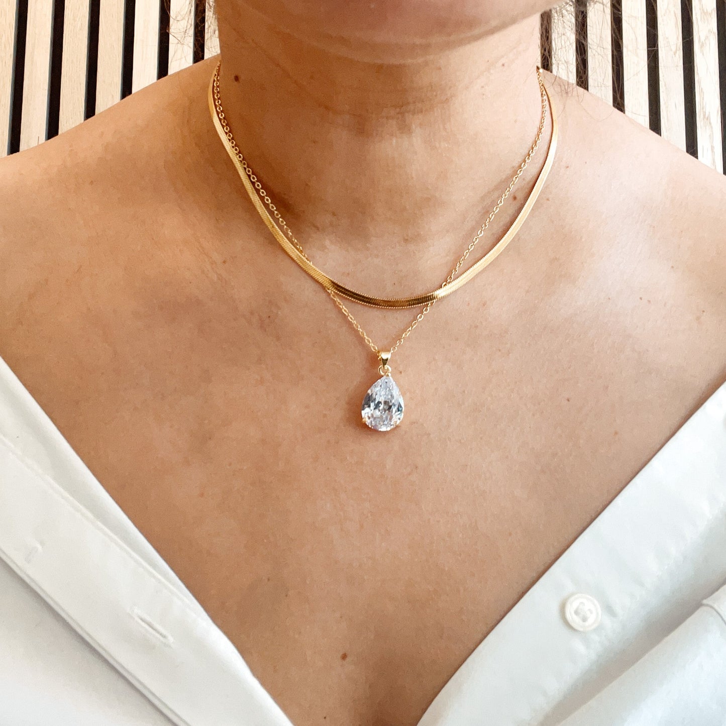 Diamond Drop Necklace