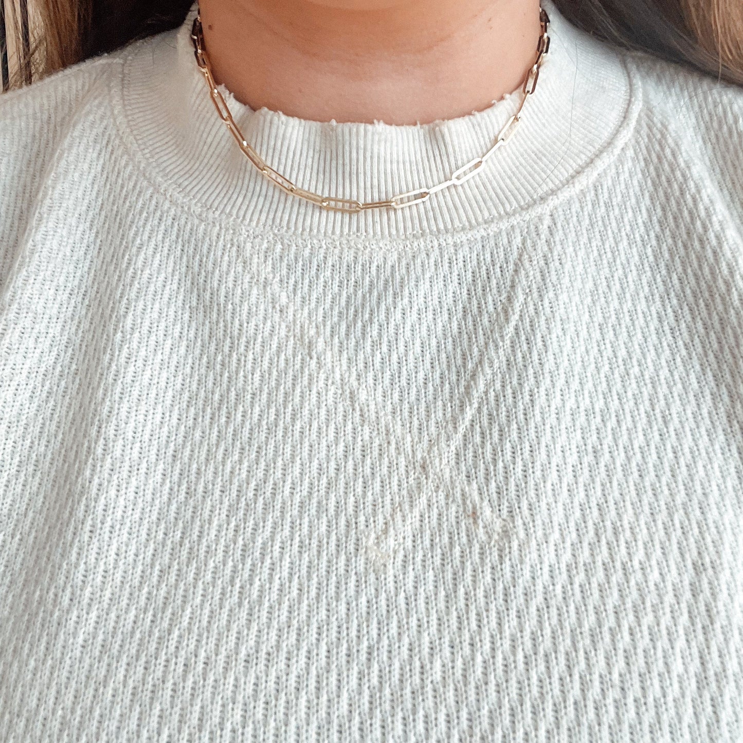 Paperclip Link Necklace